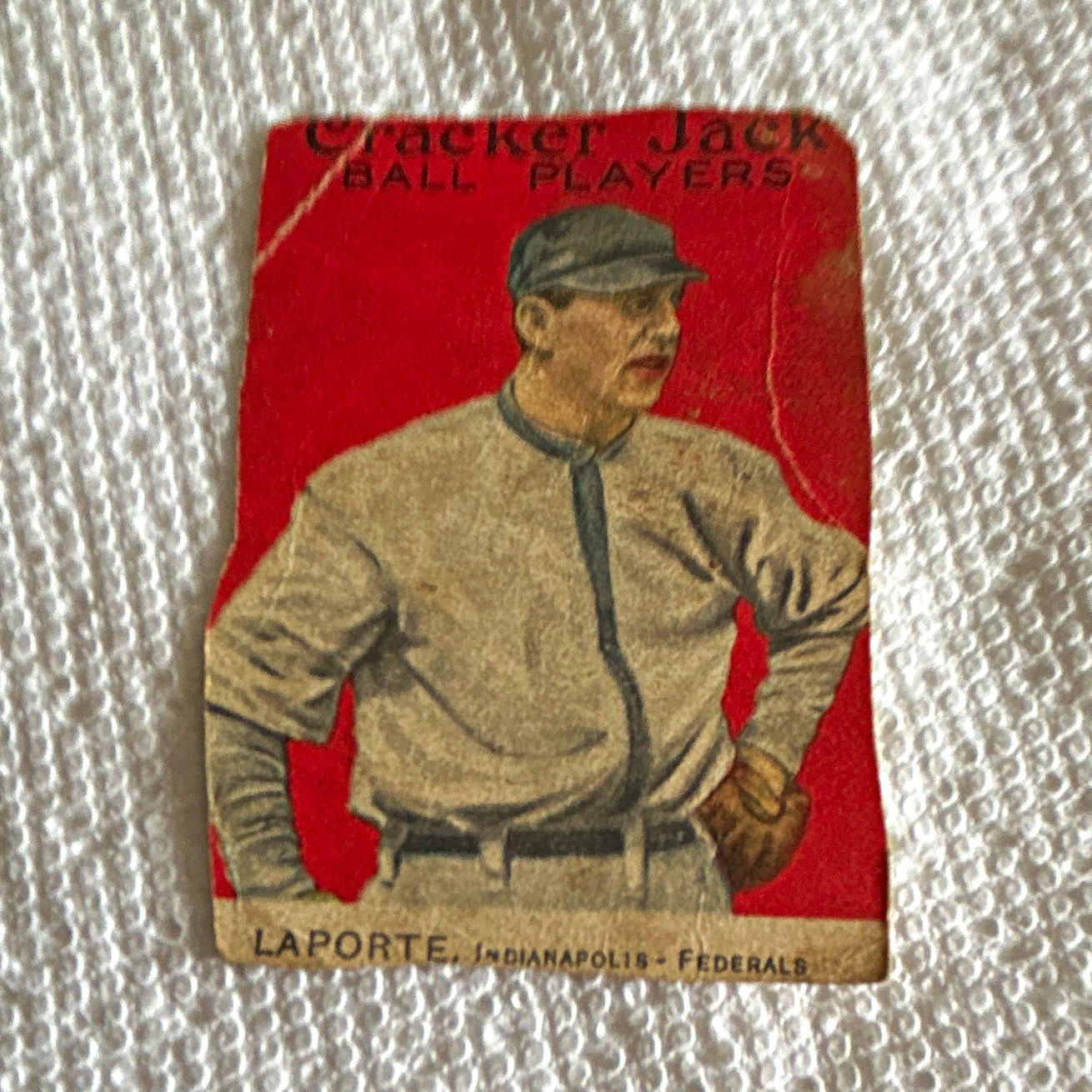 1915 Cracker Jack Ball Players Frank Laporte #98 Indianapolis Federals 1915 Cracker Jack Ball Players Frank Laporte #98 Indianapolis Federals