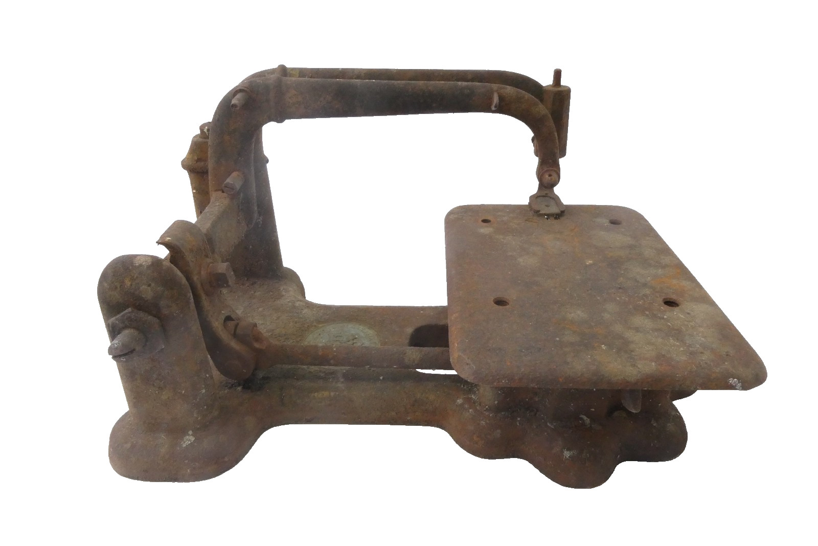 Antique Wheeler & Wilson Broadway Sewing Machine Parts Base Missing Wheel Seized