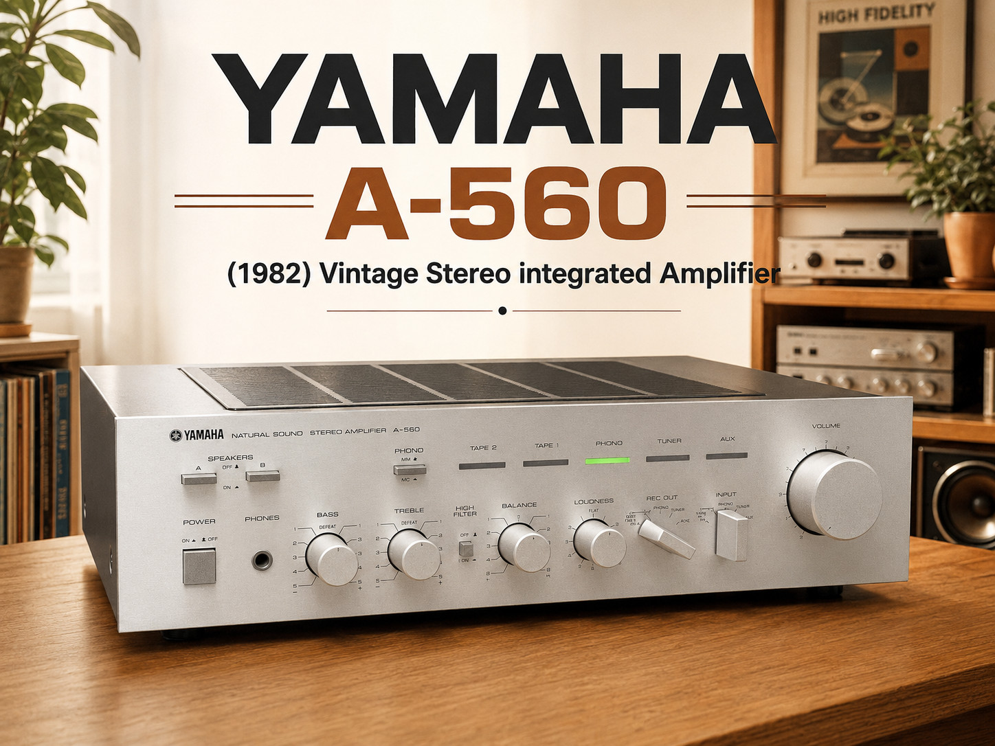 YAMAHA A-560 🌈RaRe🌈 (1982) Vintage Stereo integrated Amplifier