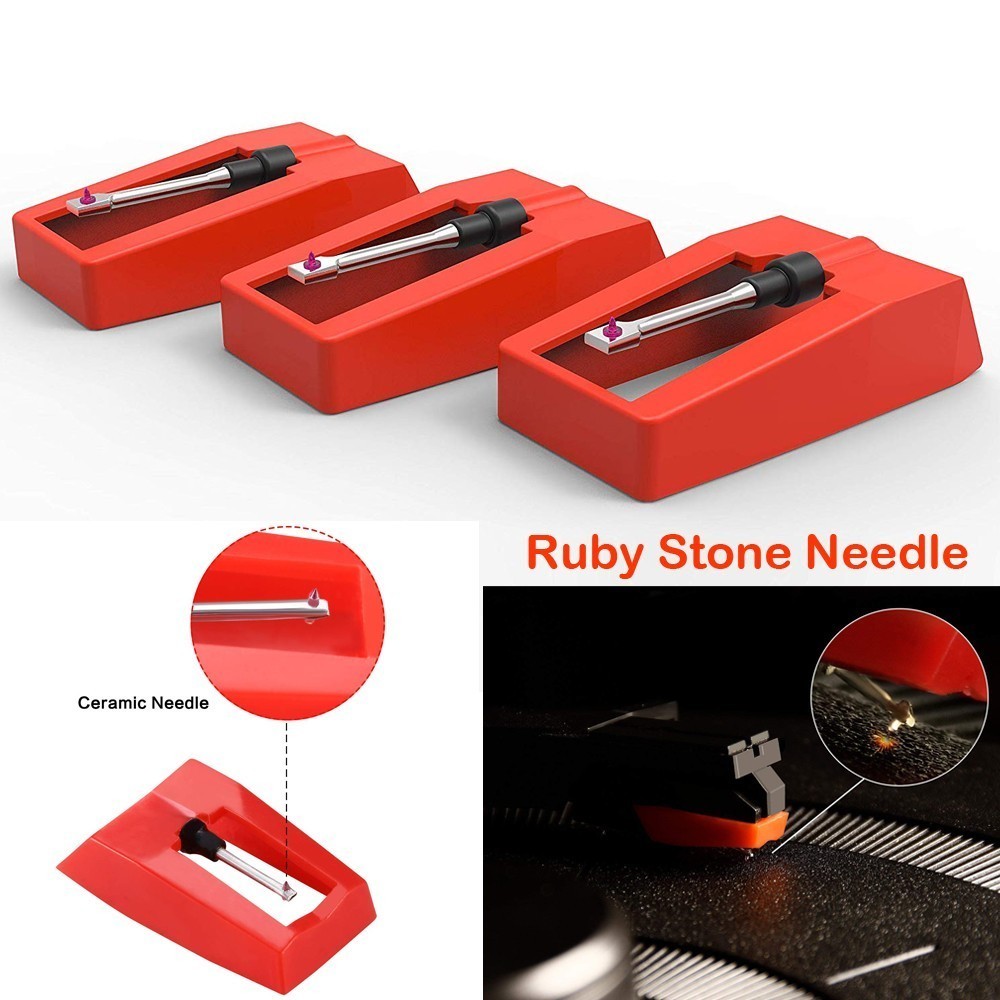3Pcs Record Player Needle Turntable Stylus Replacement for Crosley Phonograph US