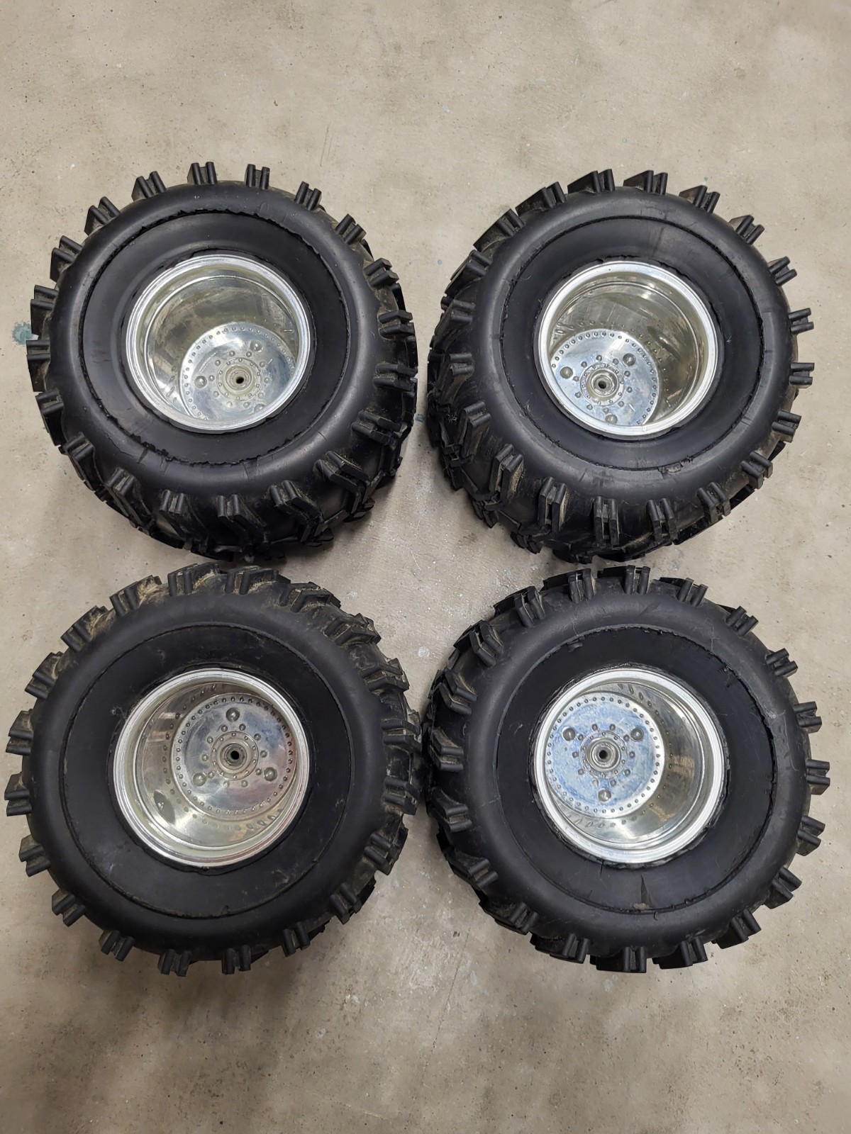 Vintage Kyosho USA-1 Wheels Rims For Electric Truck Original RC Parts 1990s