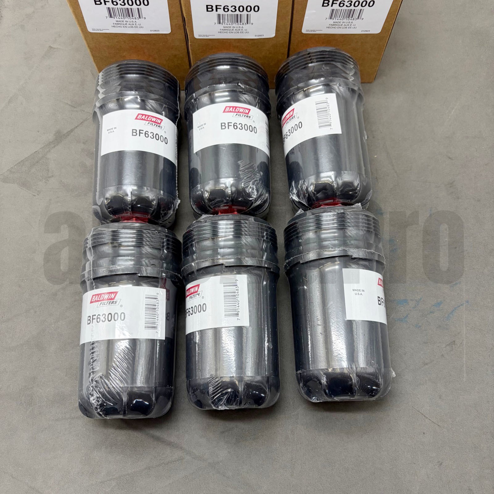 6PCS Fuel Filter BF63000 for Baldwin Replace Cummins 5289121, FF63054NN, FF63009