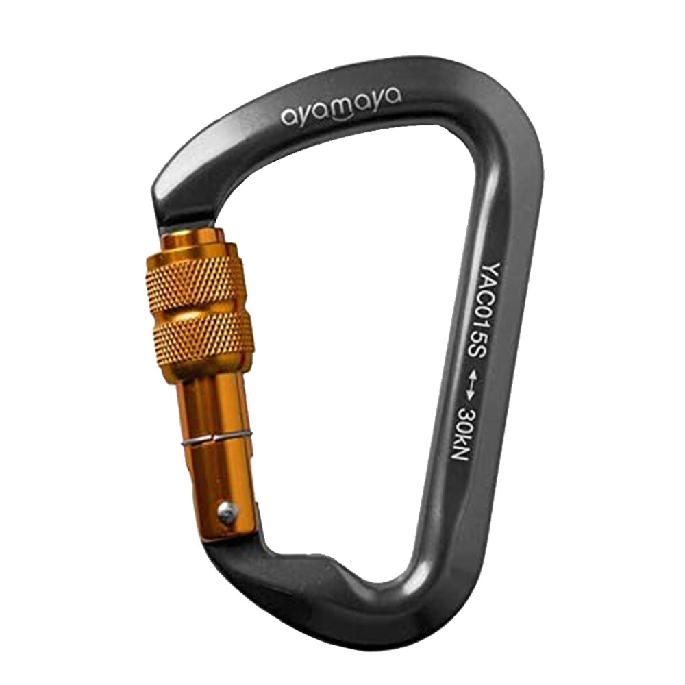 30KN Rock Climbing Carabiner Locking Clip Heavy Duty Tree Arborist Rappel Large