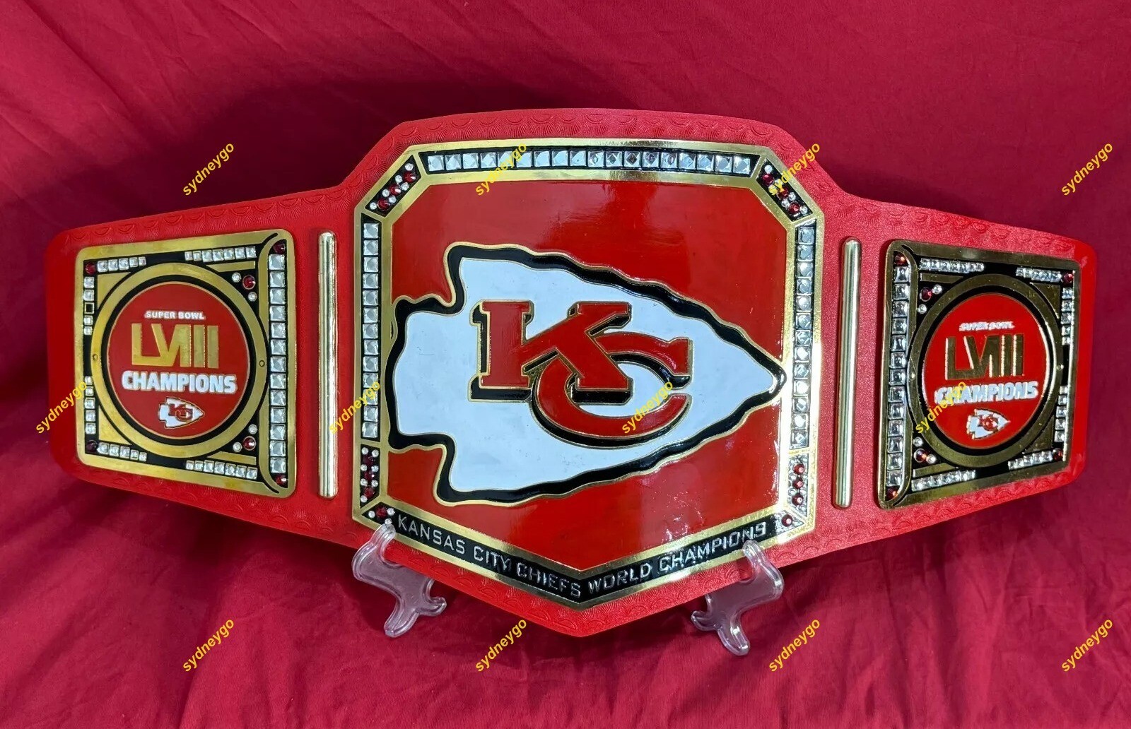 Custom Kansas City Championship Wrestling Belt 4mm Brass Adult Size