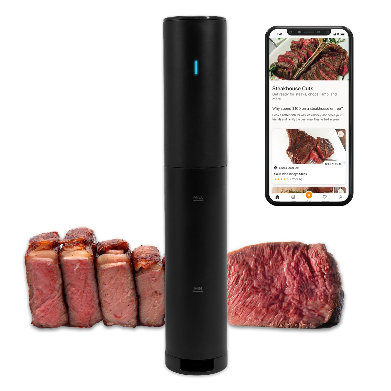 ANOVA CULINARY SOUS VIDE PRECISION COOKER MINI 850 WATTS AN300-US00 - BLACK