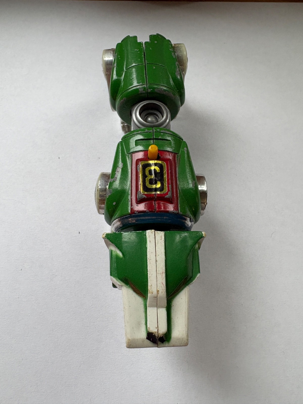 Vintage 1980s Lionbot Voltron Green Lion #3 Diecast Metal Action Figure Complete