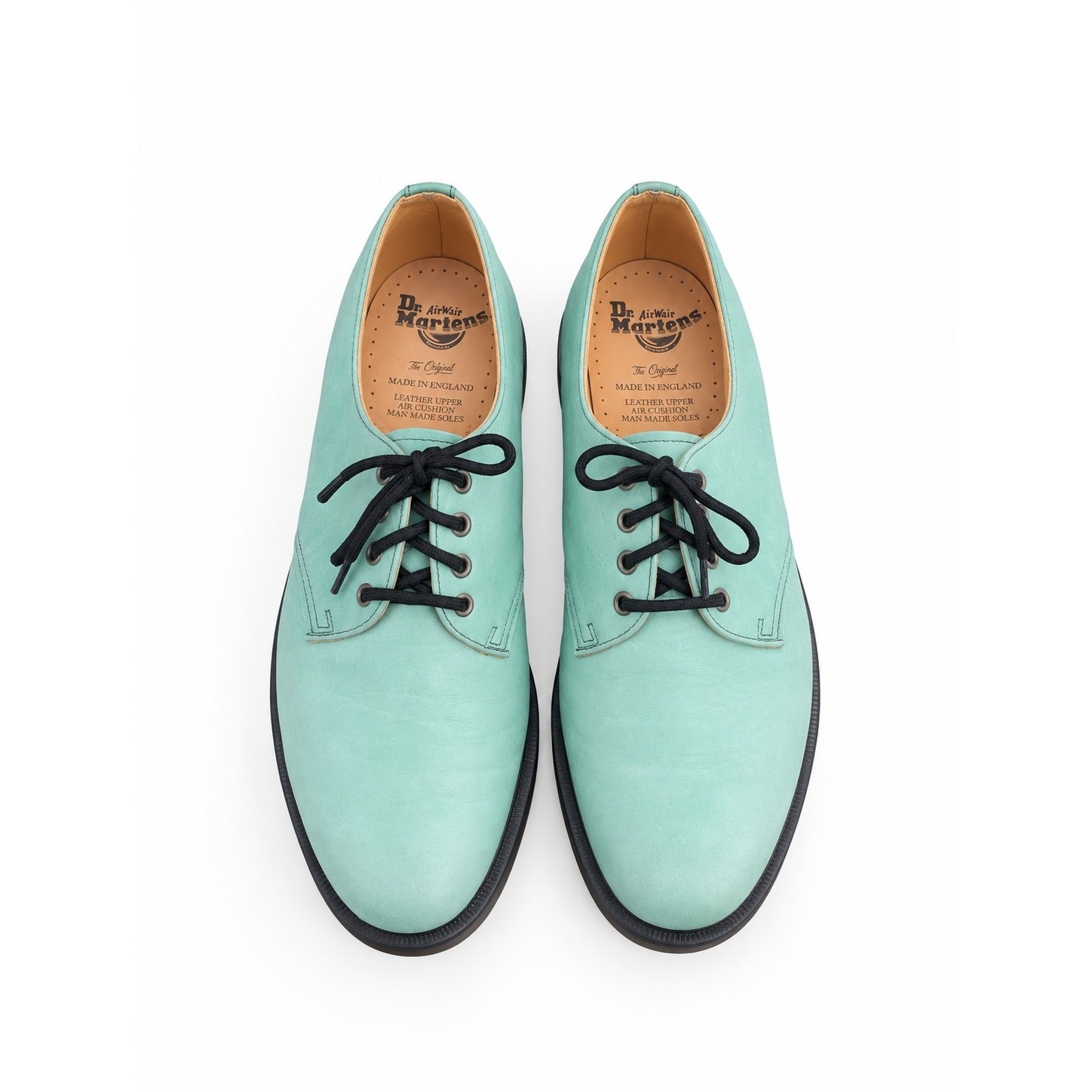 Dr. Martens Vintage MIE Aqua Green Nubuck 4-Eye Oxford Shoes UK 8 US 9 Deadstock