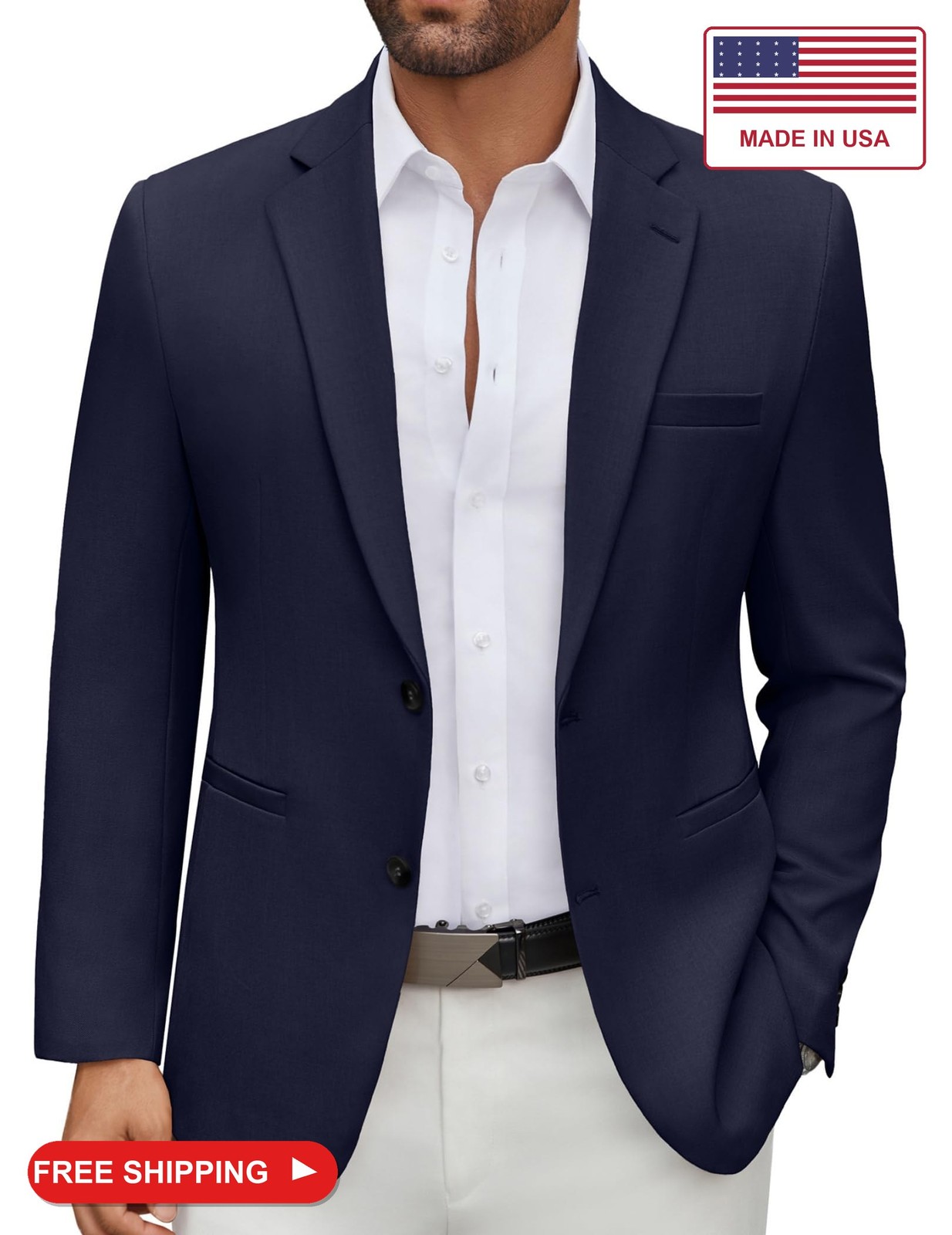 COOFANDY Men\'s Blazer Casual Sport Coat Regular Fit Two Button Lightweight Busin COOFANDY Men\'s Blazer Casual Sport Coat Regular Fit Two Button Lightweight Busin
