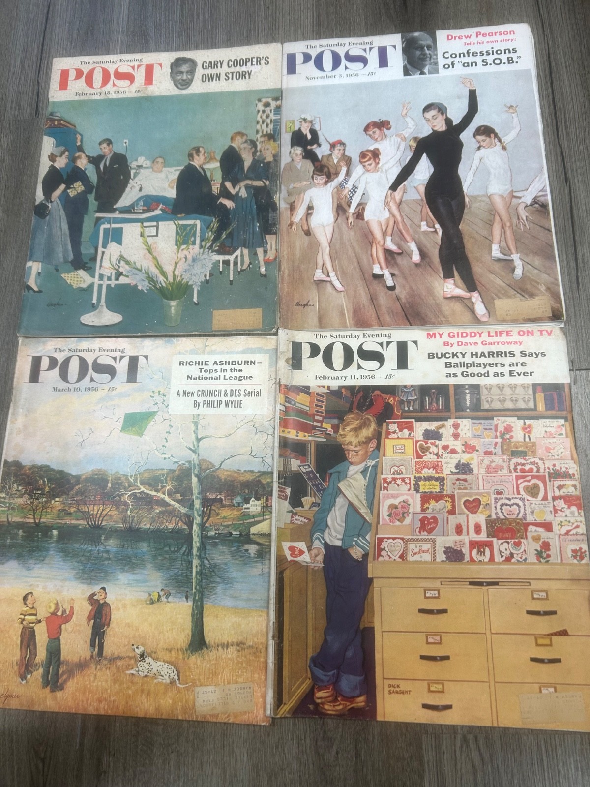 Saturday evening, post 1956 lot if 4 February 18, November 3, March 10, February