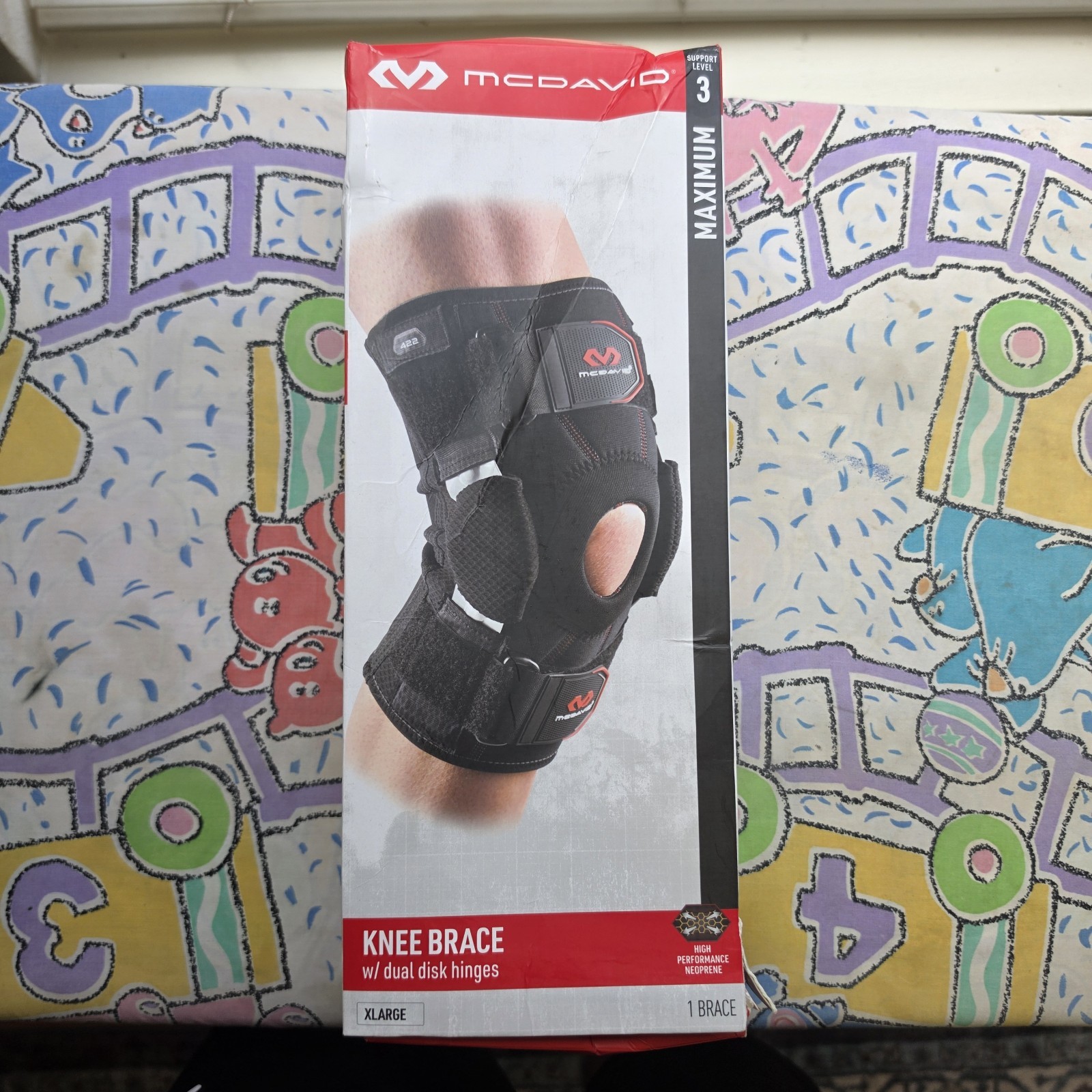 McDavid 429-01-32.2 Hinged Knee Brace - Black Size Small Level 3 Support Size XL