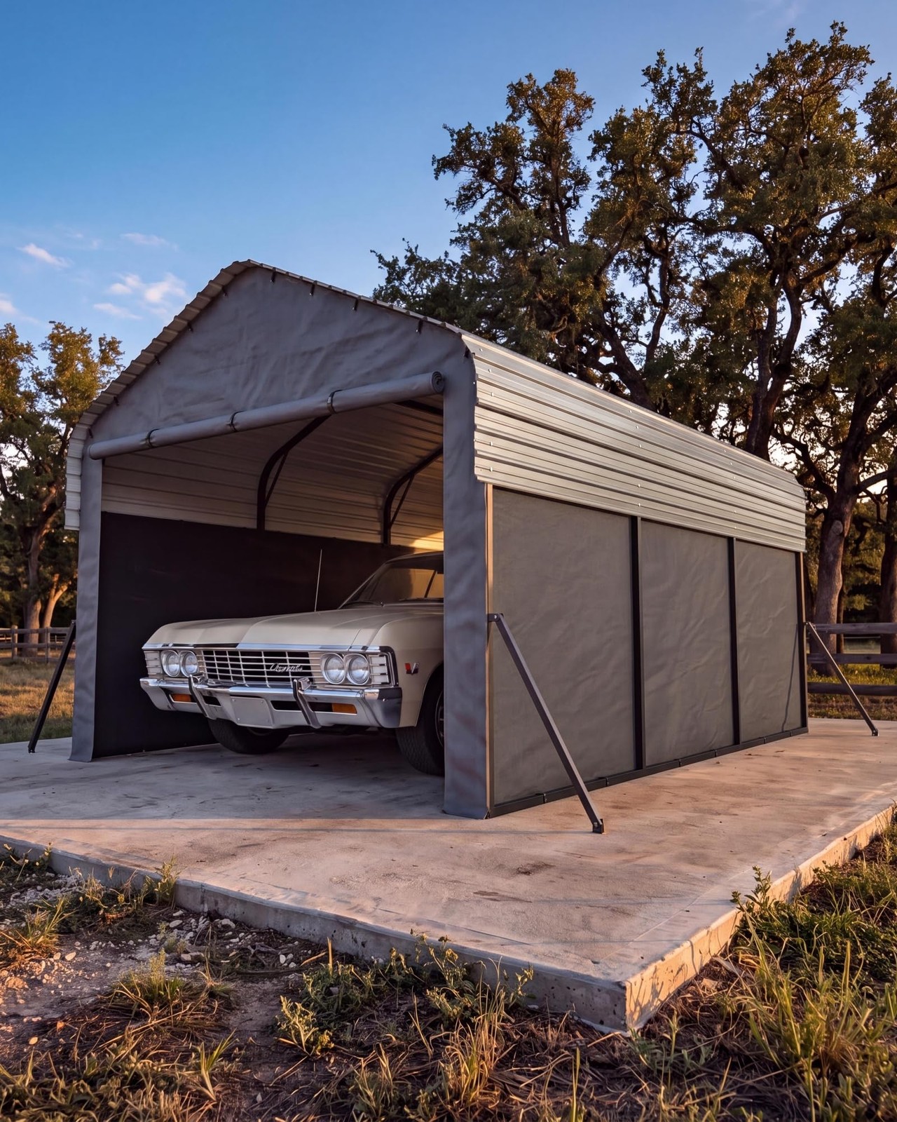 Carport Outdoor 10x15 FT Metal Canopy Upgraded Support W Tarp Heavy Duty Shelter