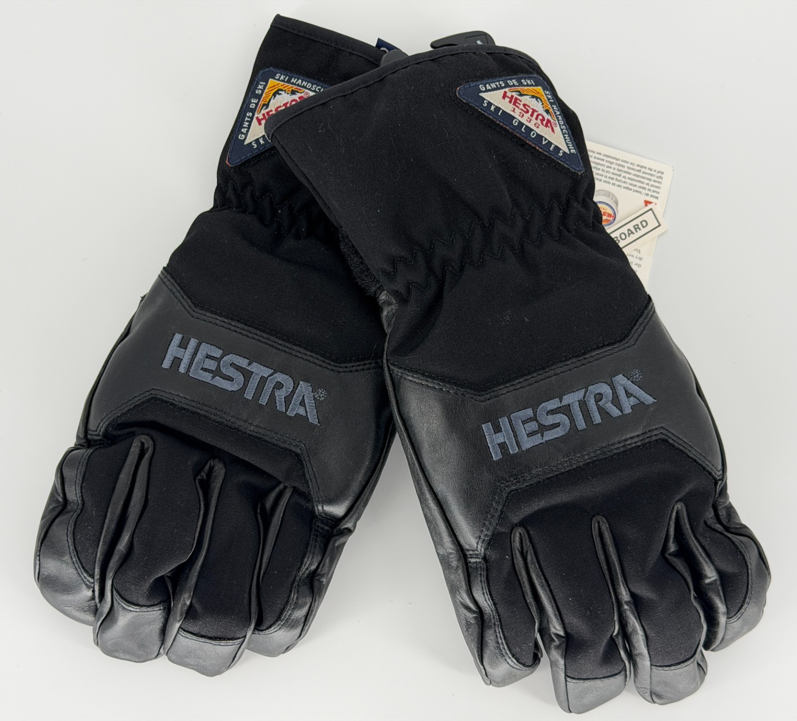 Hestra Alpine Pro Leather Ski Gloves Black Size 10 XL NWT 3082HK-1010