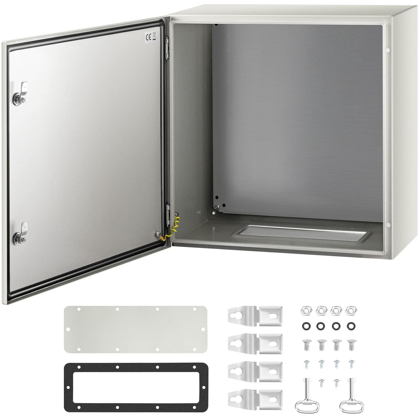 VEVOR NEMA 4X Steel Electrical Box 24 x 24 x 12 IP66 Outdoor Enclosure DQXJSTCFS