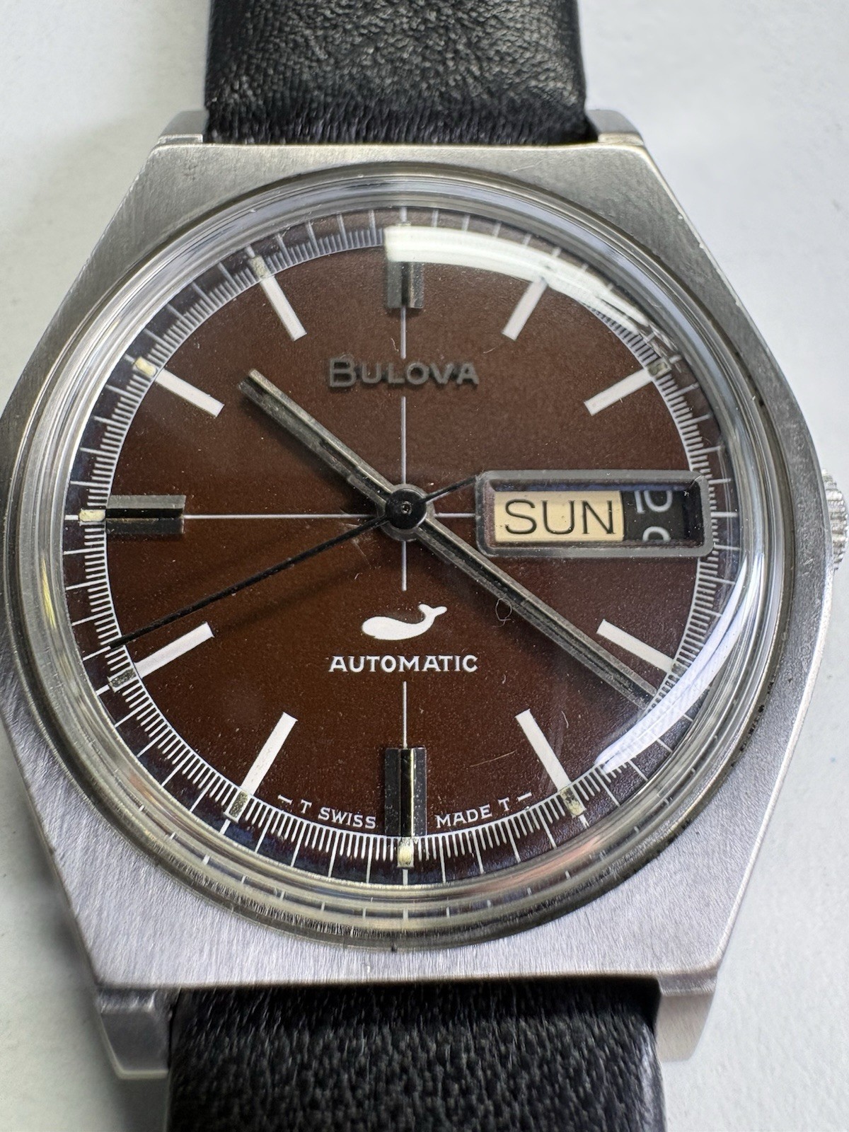 VINTAGE N0 1970 Bulova Golden Clipper “E” Serviced 