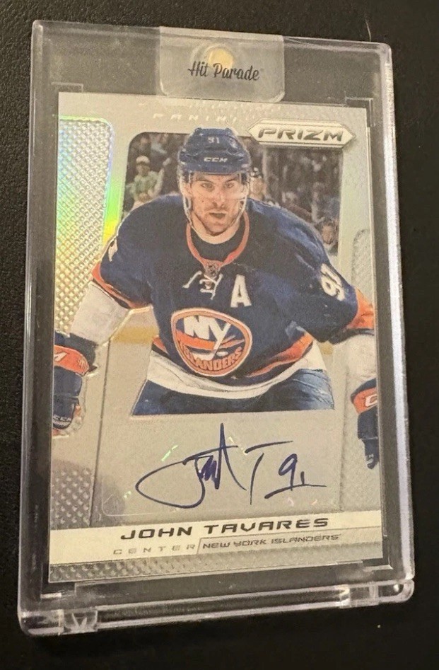 2013-14 Panini Prizm John Tavares Auto Silver SP #A-JT Auto /20 Islanders LEAFS
