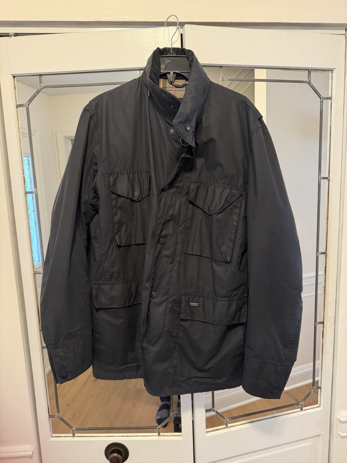 Barbour Sapper Waxed Jacket Navy Blue (limited Lightweight Wax Edition)