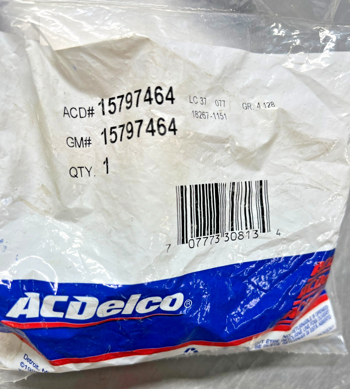 15797464  AC Delco  Genuine OEM  GM  Trans Cooler CONNECTOR FITTING   1579-7464