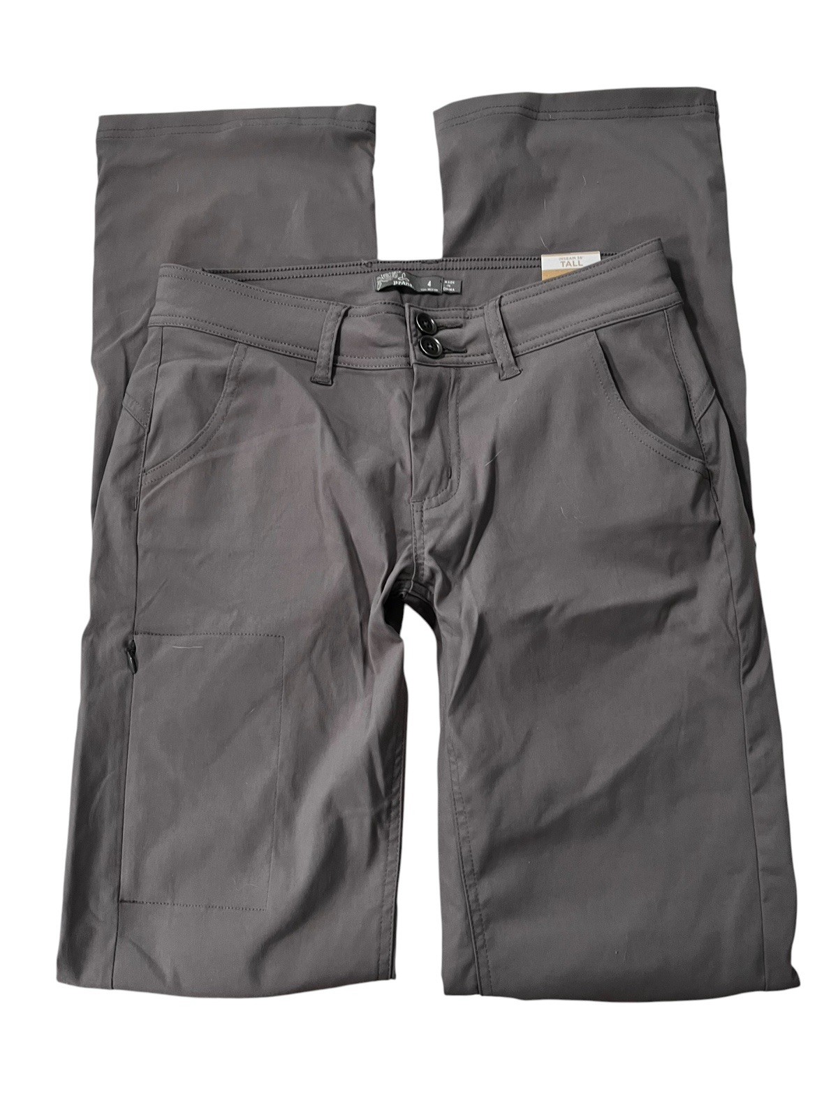 Prana Halle straight stretch hiking Pants Women\'s size 4 Tall NWT