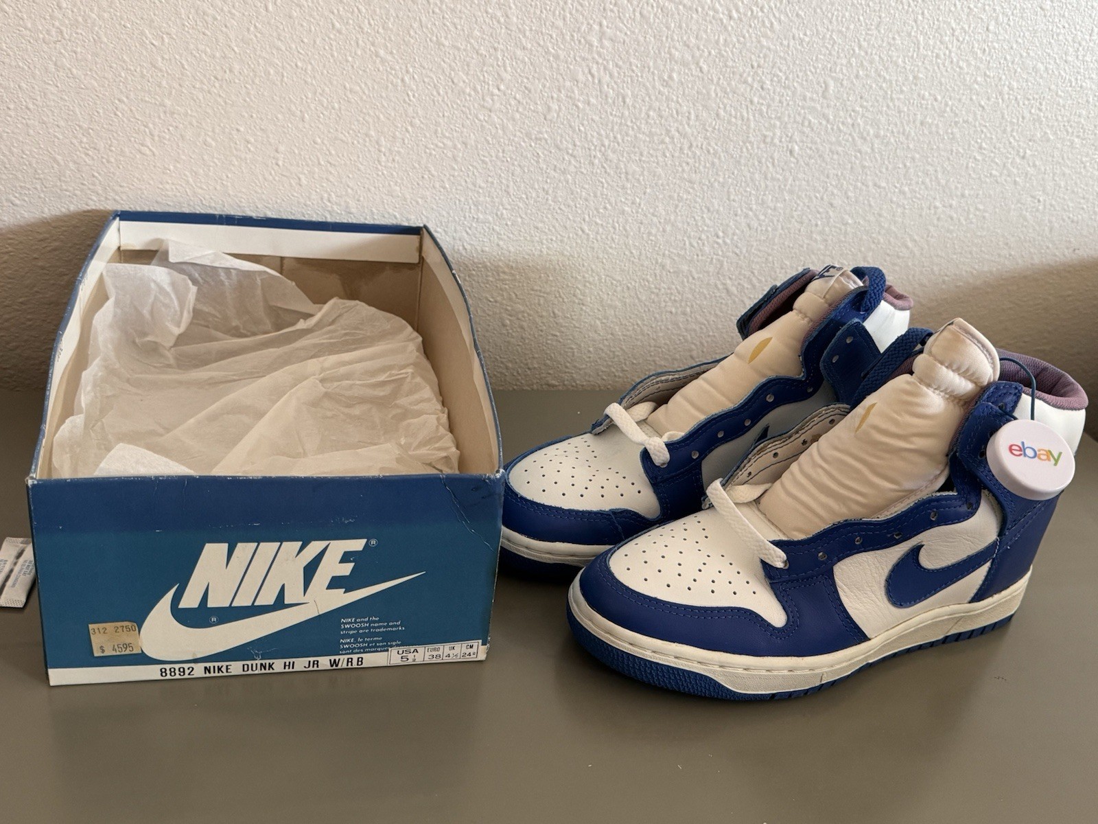 Deadstock Vintage 1985 OG Nike Dunk High 80’s Jordan ~ New w/ Box ~ $2,200 firm