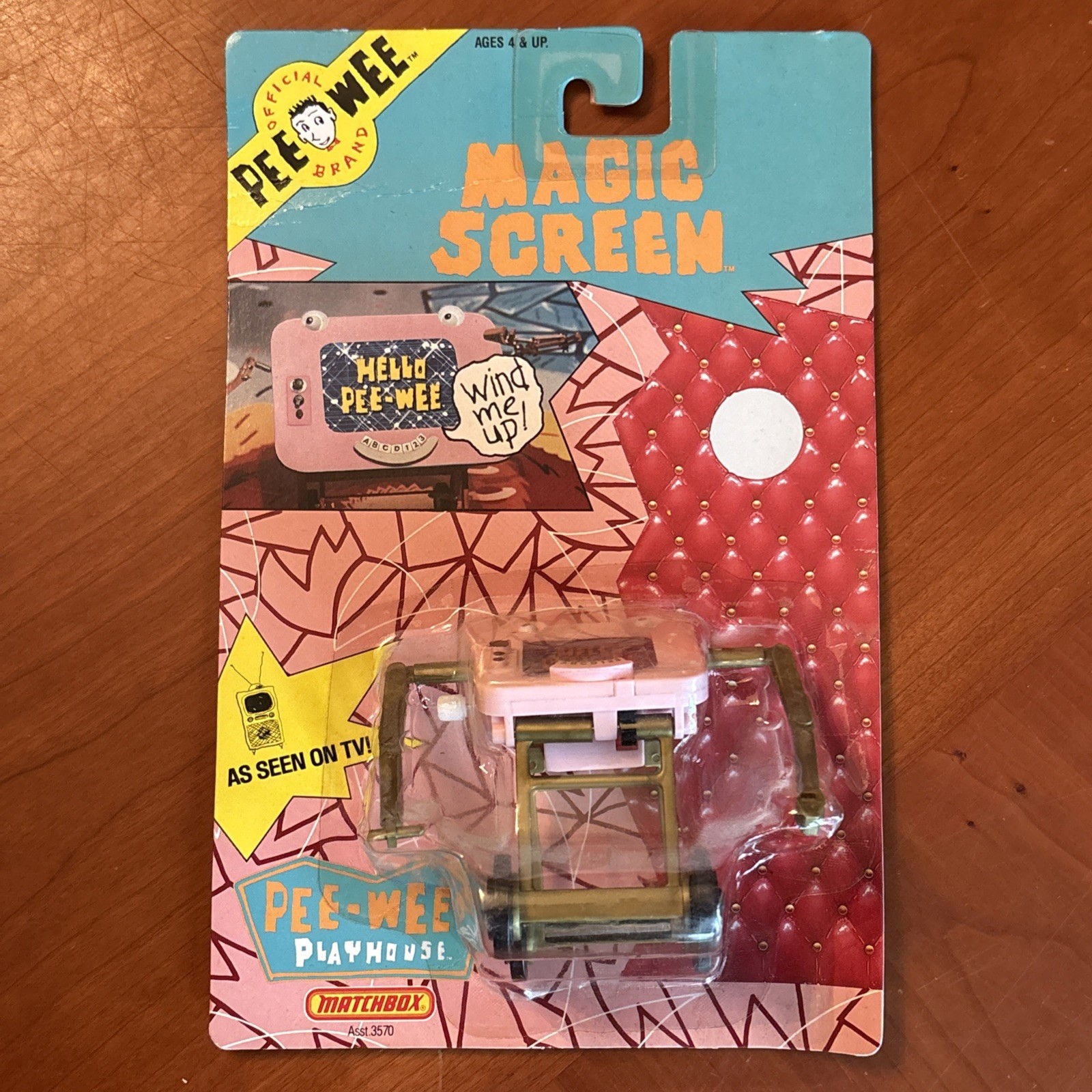Matchbox Magic Screen Figure 1988 Pee Wee Herman Pee Wee\'s Playhouse Vintage NEW