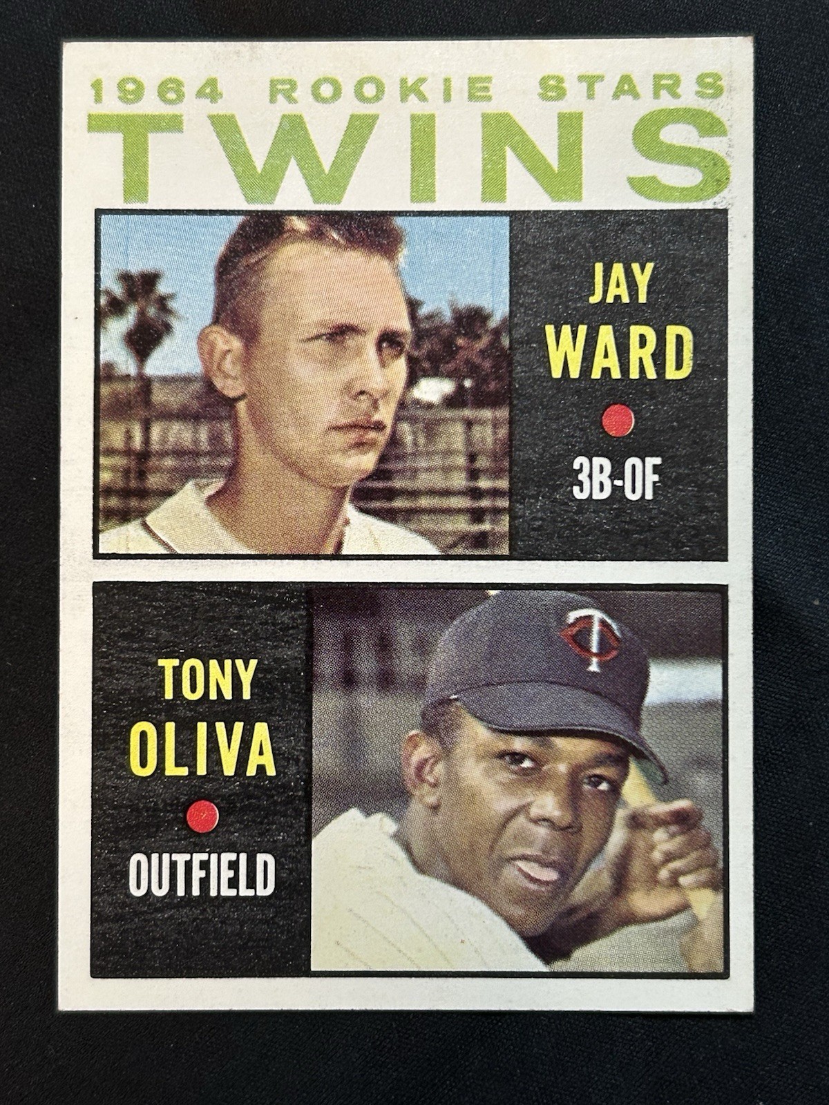 1964 Topps Baseball Rookie Card #116 Jay Ward & Tony Oliva Minnesota Twins NrMt