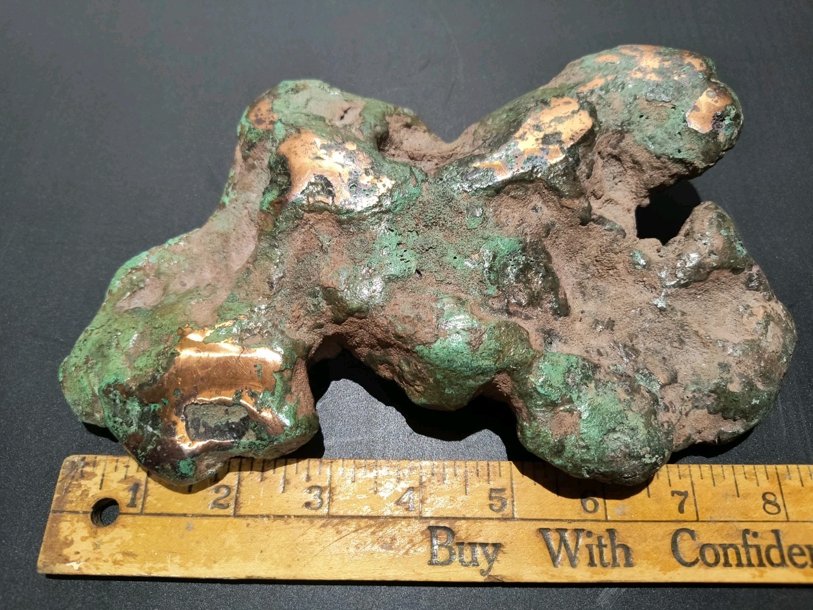 7.8 lb Natural Michigan Glacial Float Copper Specimen - Stunning Sculptural...
