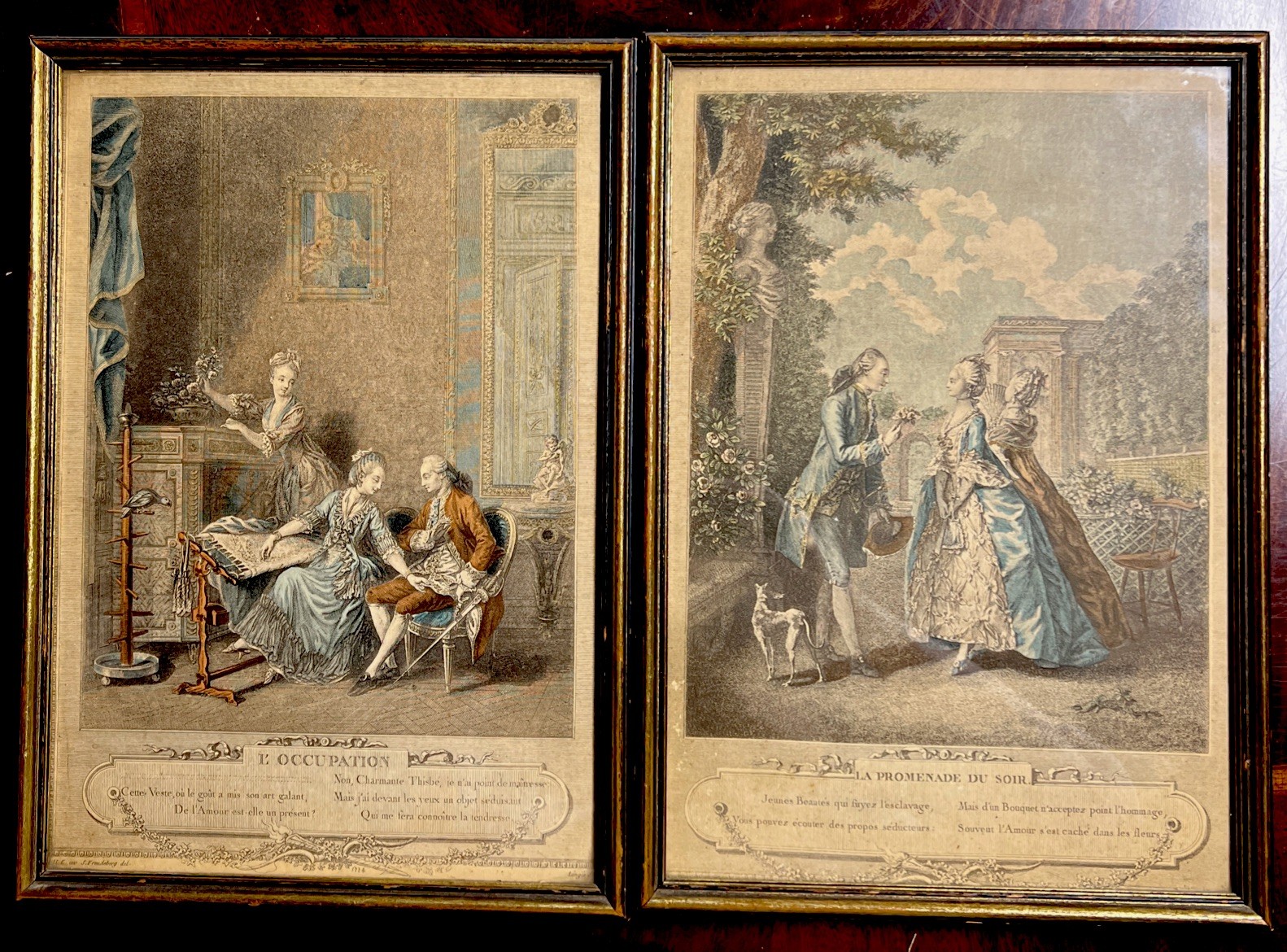 French L\' OCCUPATION 1774 Framed Lingee Sculp French L\' OCCUPATION 1774 Framed Lingee Sculp