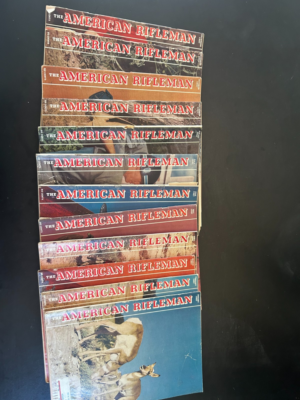 Vintage American Rifleman magazines dated 1957 Vintage American Rifleman magazines dated 1957