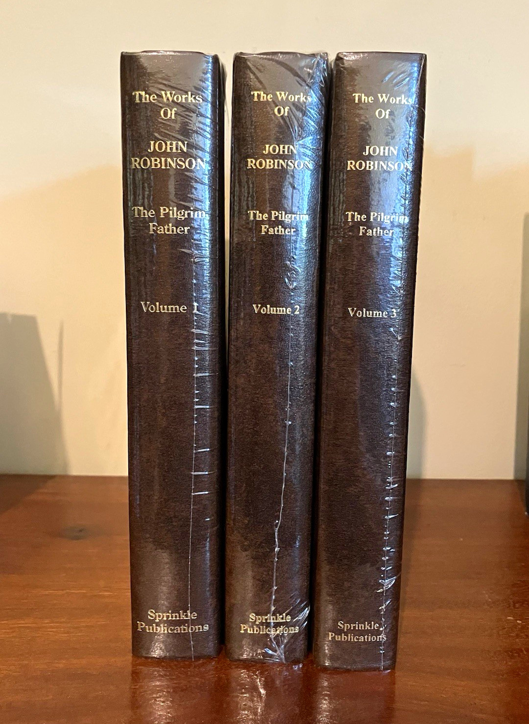 Sprinkle Publications The Pilgrim Father: Works of John Robinson HC Box Set 1-3