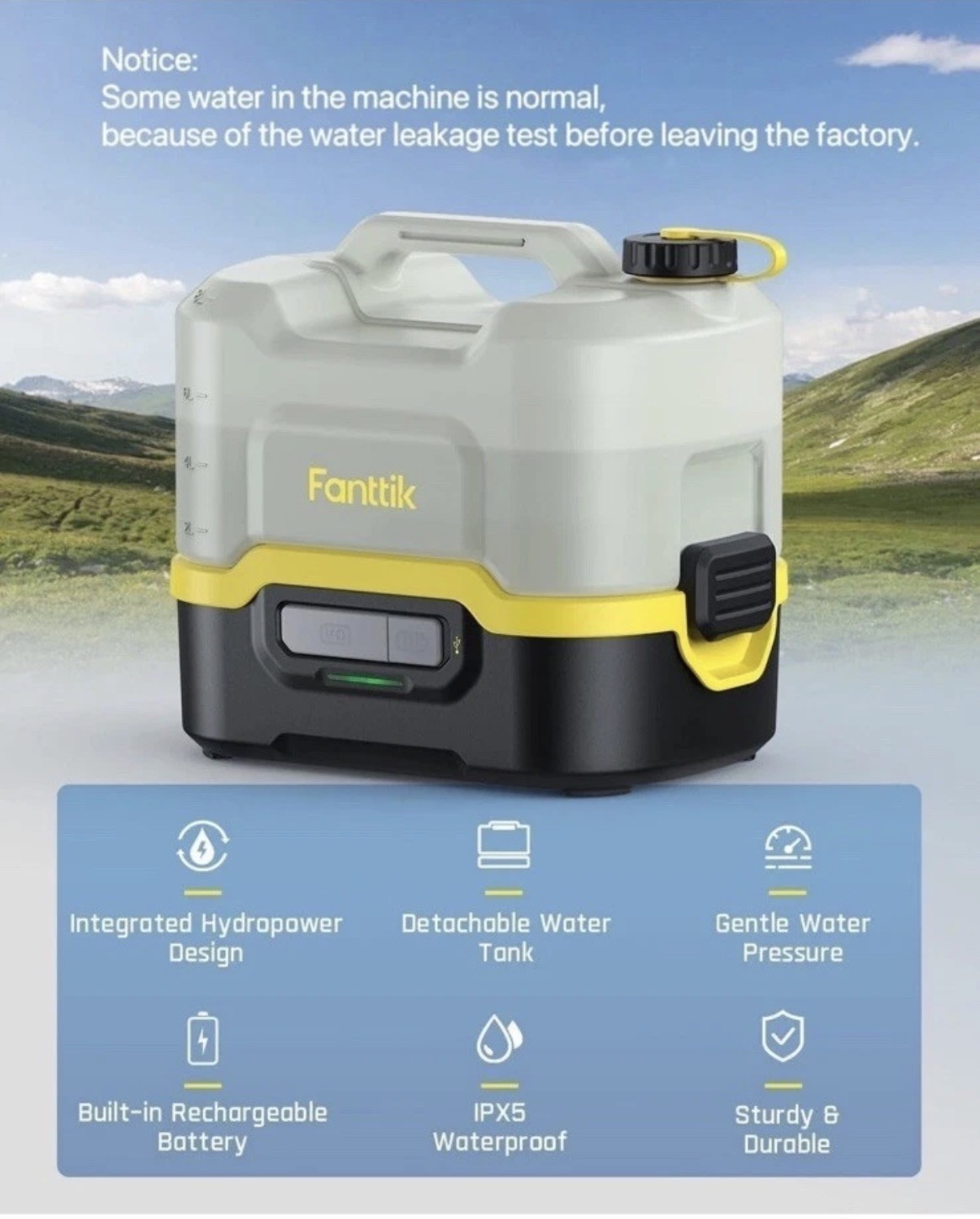 Fanttik NB8 Nano Portable Cordless Electric Sprayer w/2.1Gal Tank,2600mAh Lithiu Fanttik NB8 Nano Portable Cordless Electric Sprayer w/2.1Gal Tank,2600mAh Lithiu