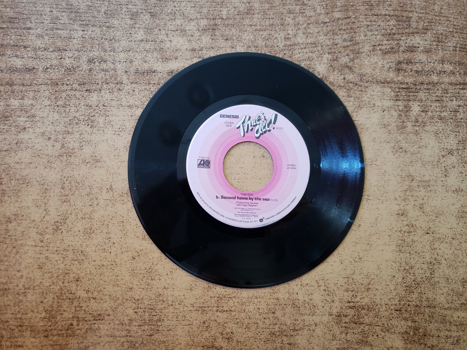 1980S MINT-EXC Genesis – That\'s All/SECOND HOME BY THE SEA 89724 45