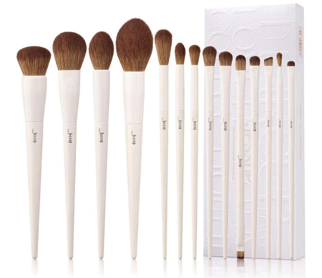 Jessup Makeup Brushes 14Pcs Makeup Brush Set  Premium Synthetic Powder Contour