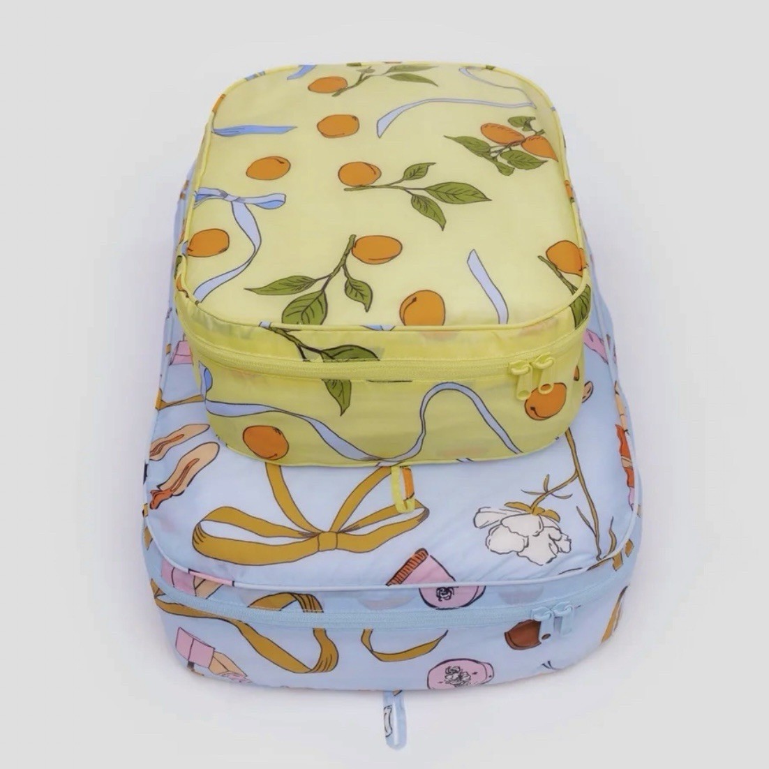 NEW Baggu *LARGE* PACKING CUBE SET in “Get Ready With Me” Nylon, SOLD OUT/RARE