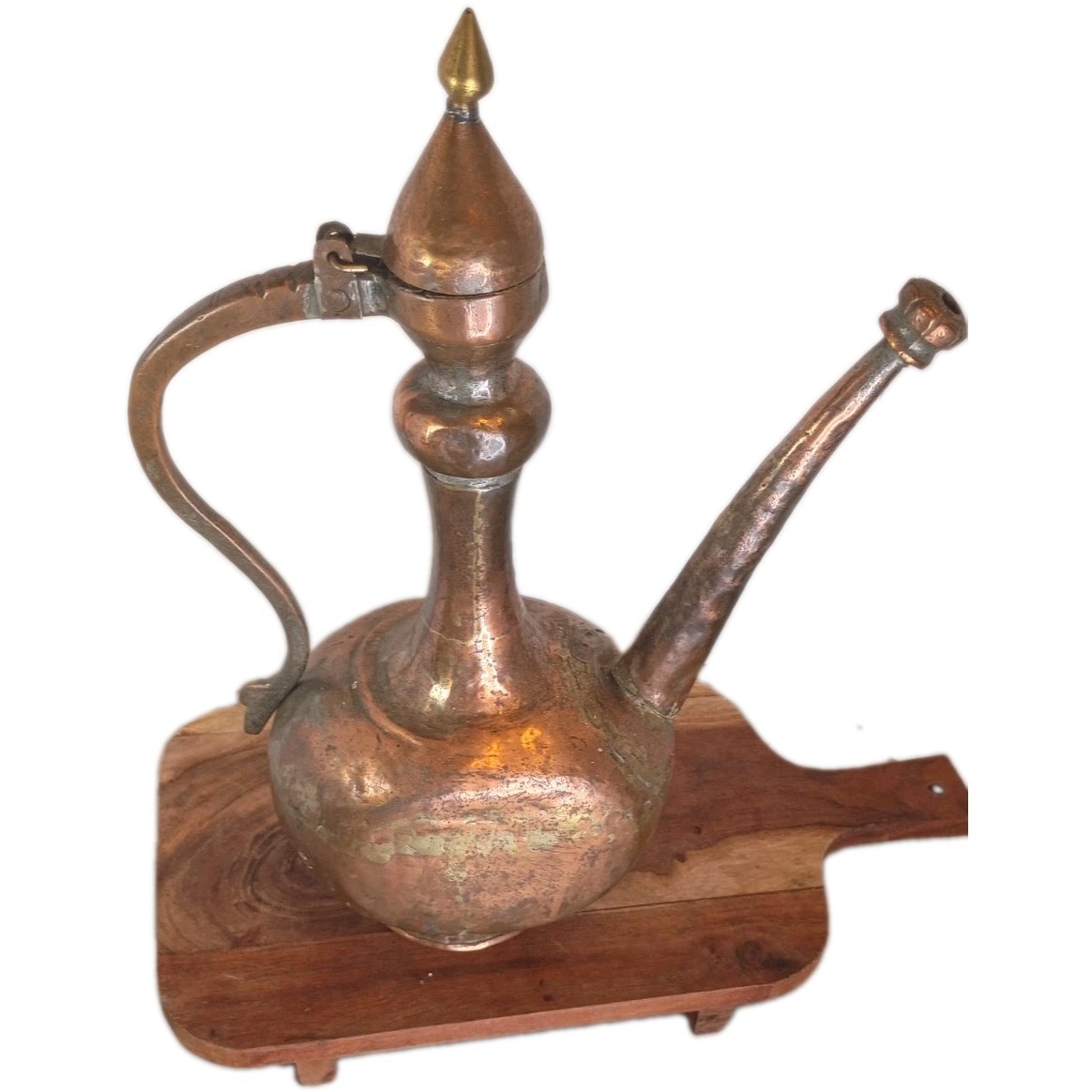 Antique 19th C. Persian Tinned Copper Aftaba Pitcher Hammered Moorish Ewer 16 Antique 19th C. Persian Tinned Copper Aftaba Pitcher Hammered Moorish Ewer 16