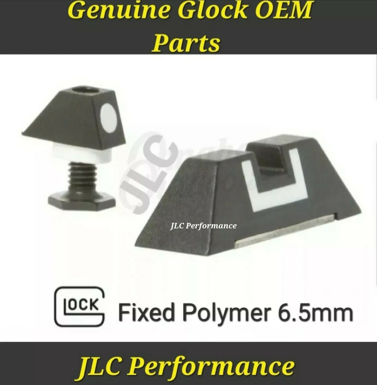 Glock OEM New Sights 6.5mm 17 19 22 23 24 26 27 34 35 For Gen 1 2 3 & 4 