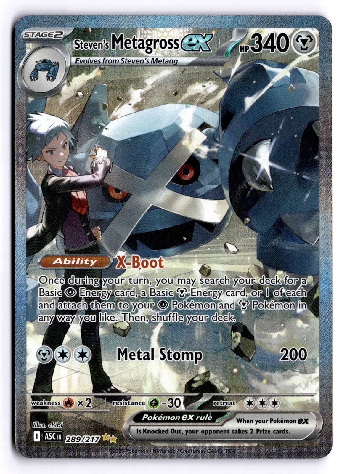 Steven\'s Metagross ex Holofoil [ASC - 289/217]