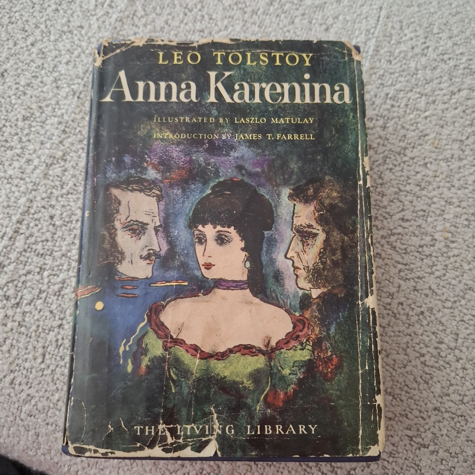 Vintage Anna Karenina Leo Tolstoy 1946 First Printing Living Library Illustrated
