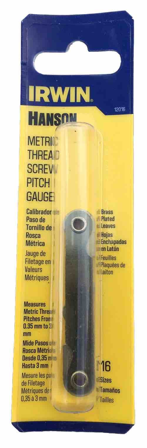 Hanson Metric Thread Pitch Gauge 16 Leaf #12016 NEW Hanson Metric Thread Pitch Gauge 16 Leaf #12016 NEW