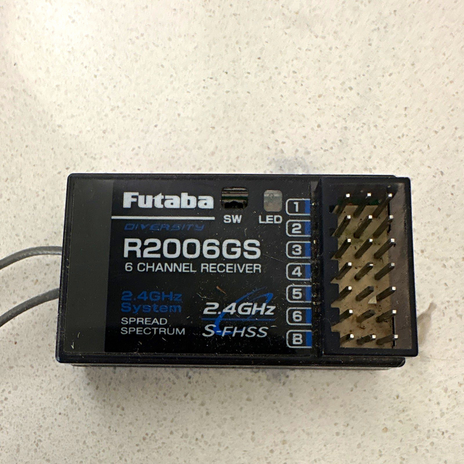 Futaba R2006GS 2.4GHz S-FHSS 6-Channel RC Receiver - 9 available, buy 1 or more