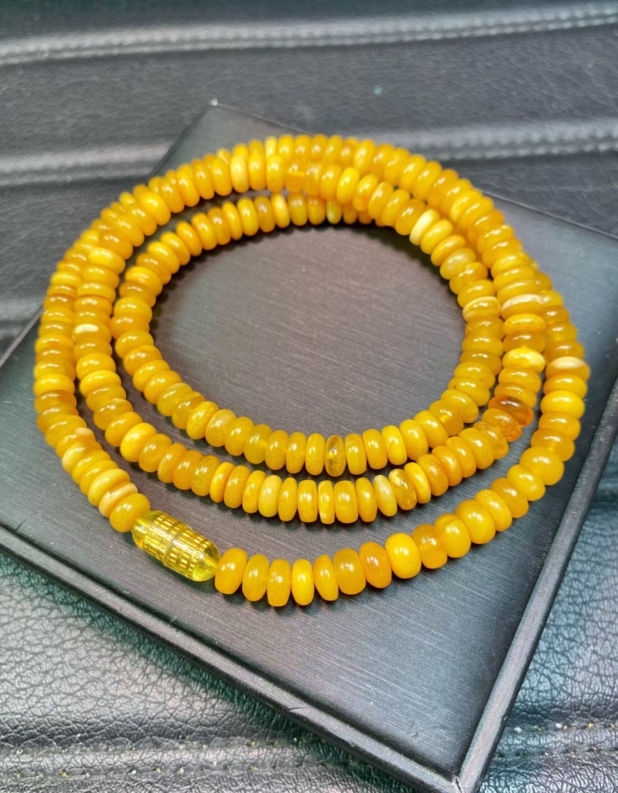 1pc Baltic Honey Amber Spacer Beaded Beautiful necklace 5-6mm 1pc Baltic Honey Amber Spacer Beaded Beautiful necklace 5-6mm