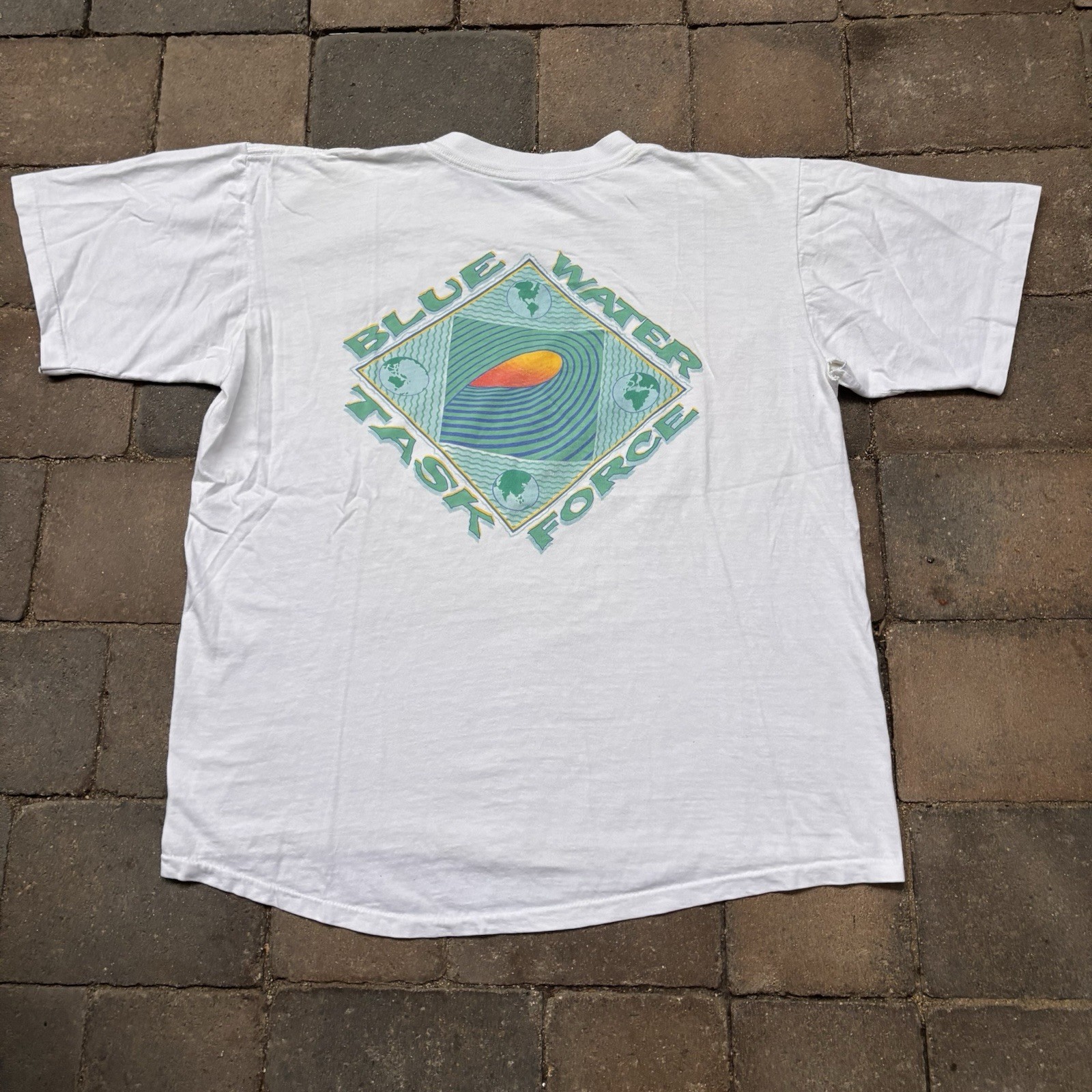 VTG 90s Surfrider Foundation Blue Water Task Force Graphic T-Shirt Size XL USA VTG 90s Surfrider Foundation Blue Water Task Force Graphic T-Shirt Size XL USA