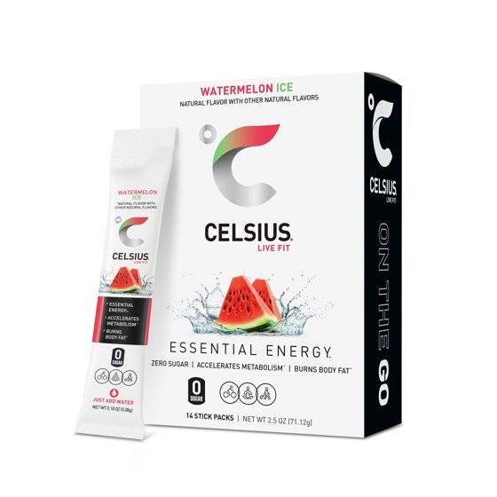 CELSIUS On The Go Energy Drink Mix, Watermelon Ice (14 Stick Pack) CELSIUS On The Go Energy Drink Mix, Watermelon Ice (14 Stick Pack)