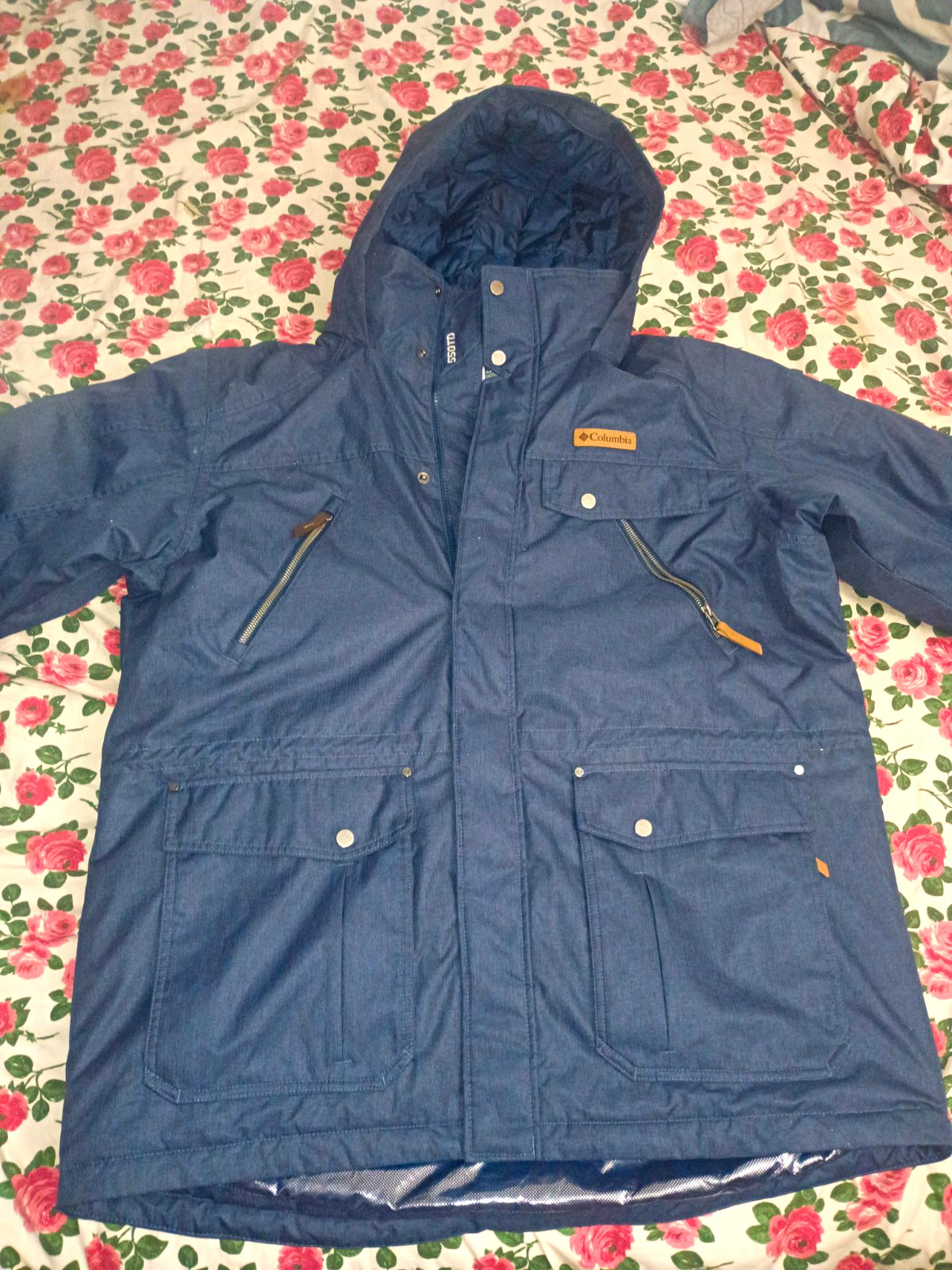 Columbia Men\'s Parka Winter Coat Size XL Blue