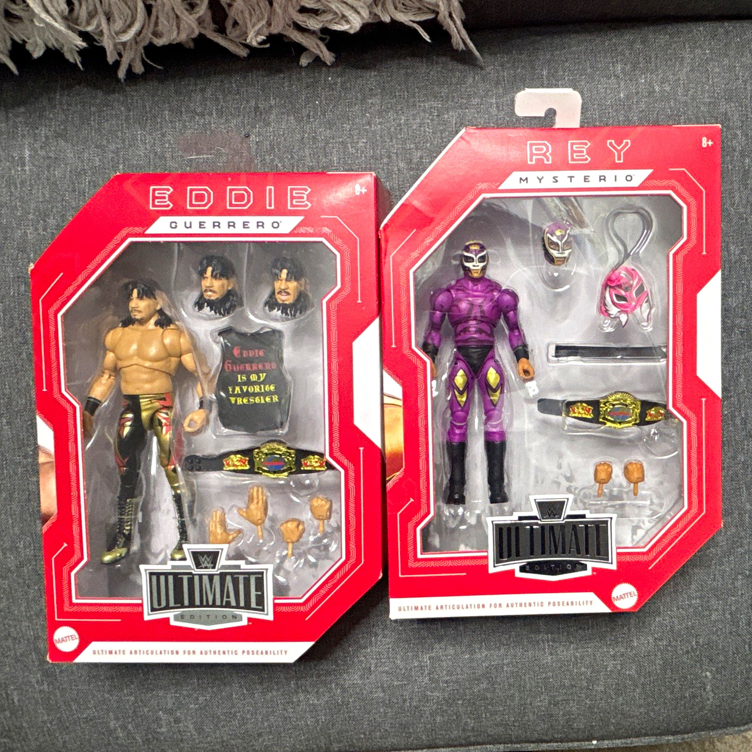 Mattel WWE Eddie Guerrero & Rey Mysterio 2-Pack Action Figures w/ Accessories Mattel WWE Eddie Guerrero & Rey Mysterio 2-Pack Action Figures w/ Accessories