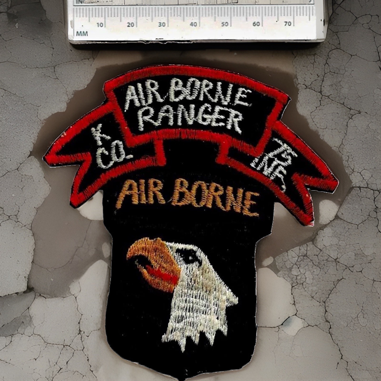Original Vietnam Kco. Ranger company 75th Rangers LRRP 101st ABN full embroider