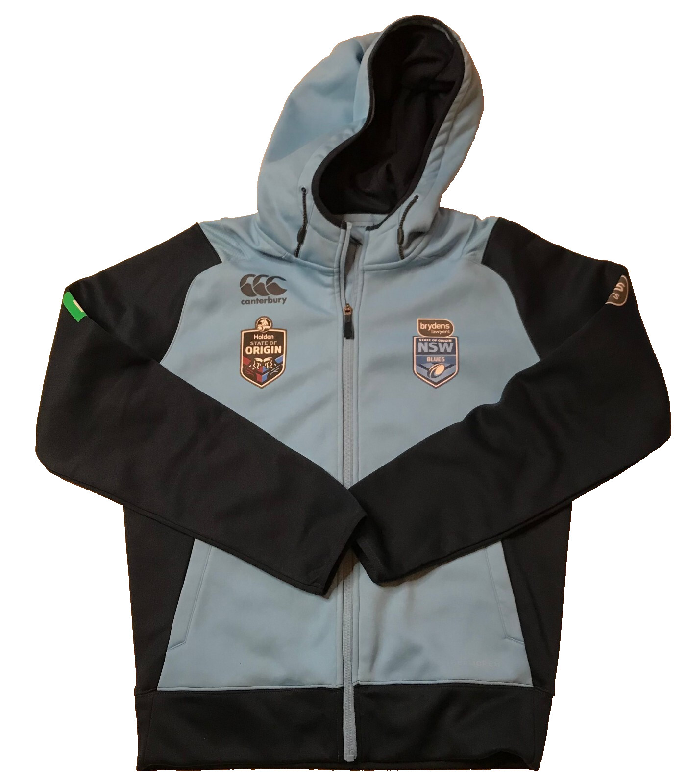 Canterbury Blue Authentic State Of Origin NSW Rugby League Hoodie Jacket Size S