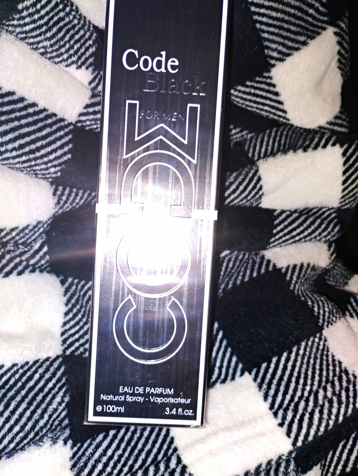 FC Code Black Eau de Parfum Spray Fragrance, Regular Size 3.4 fl oz
