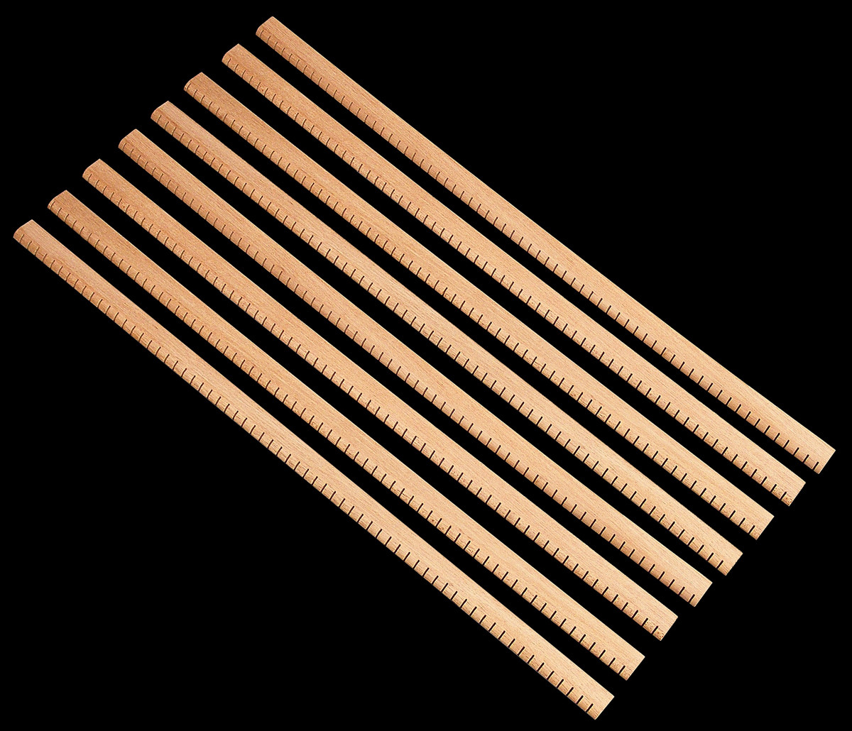 Set of 8 Khaya Reverse Kerfed Lining 18\