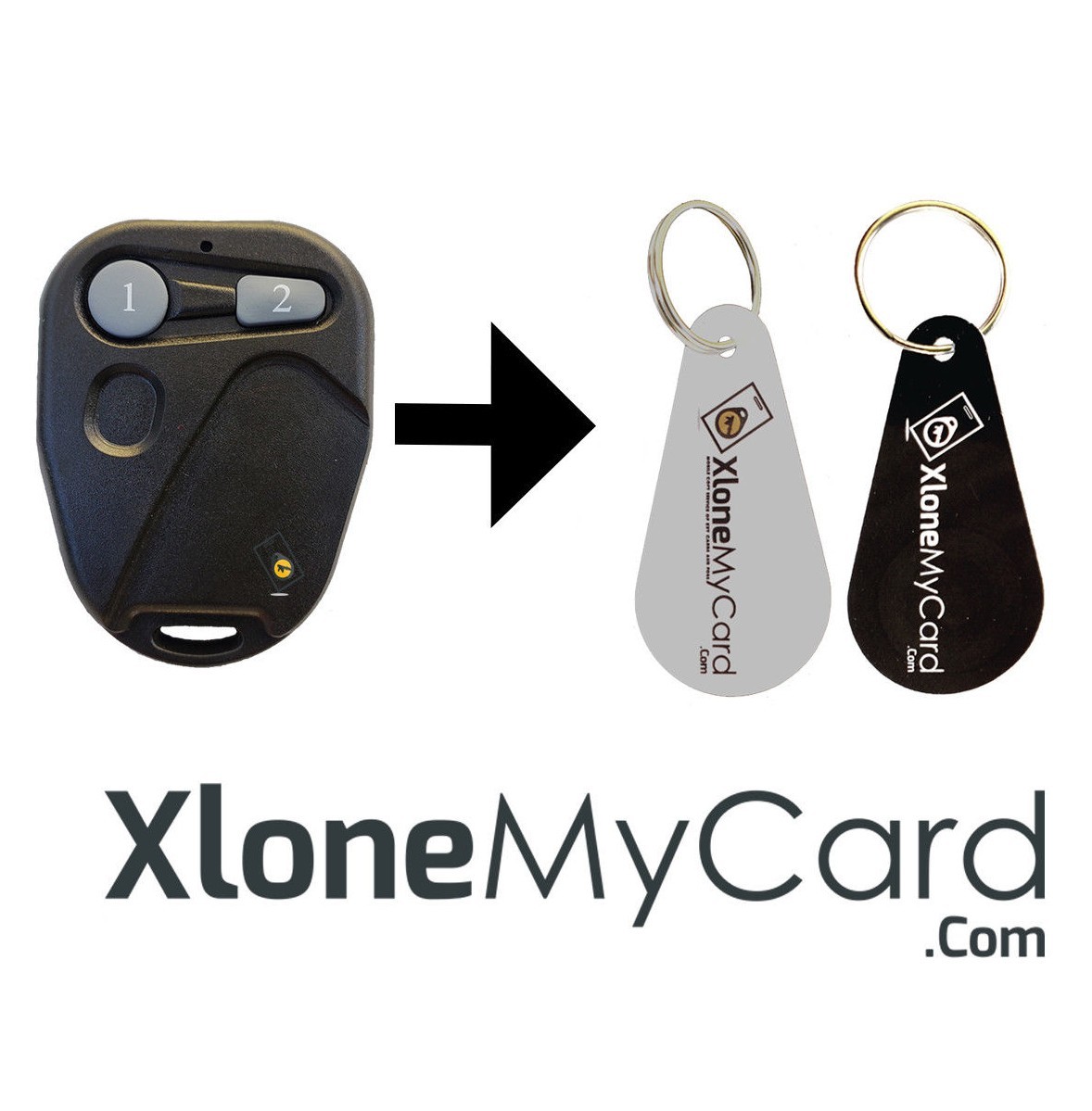 Copy / Clone Apartment RFID Kantech ioProx Garage Remote Key Fob P82WLS/P72WLS