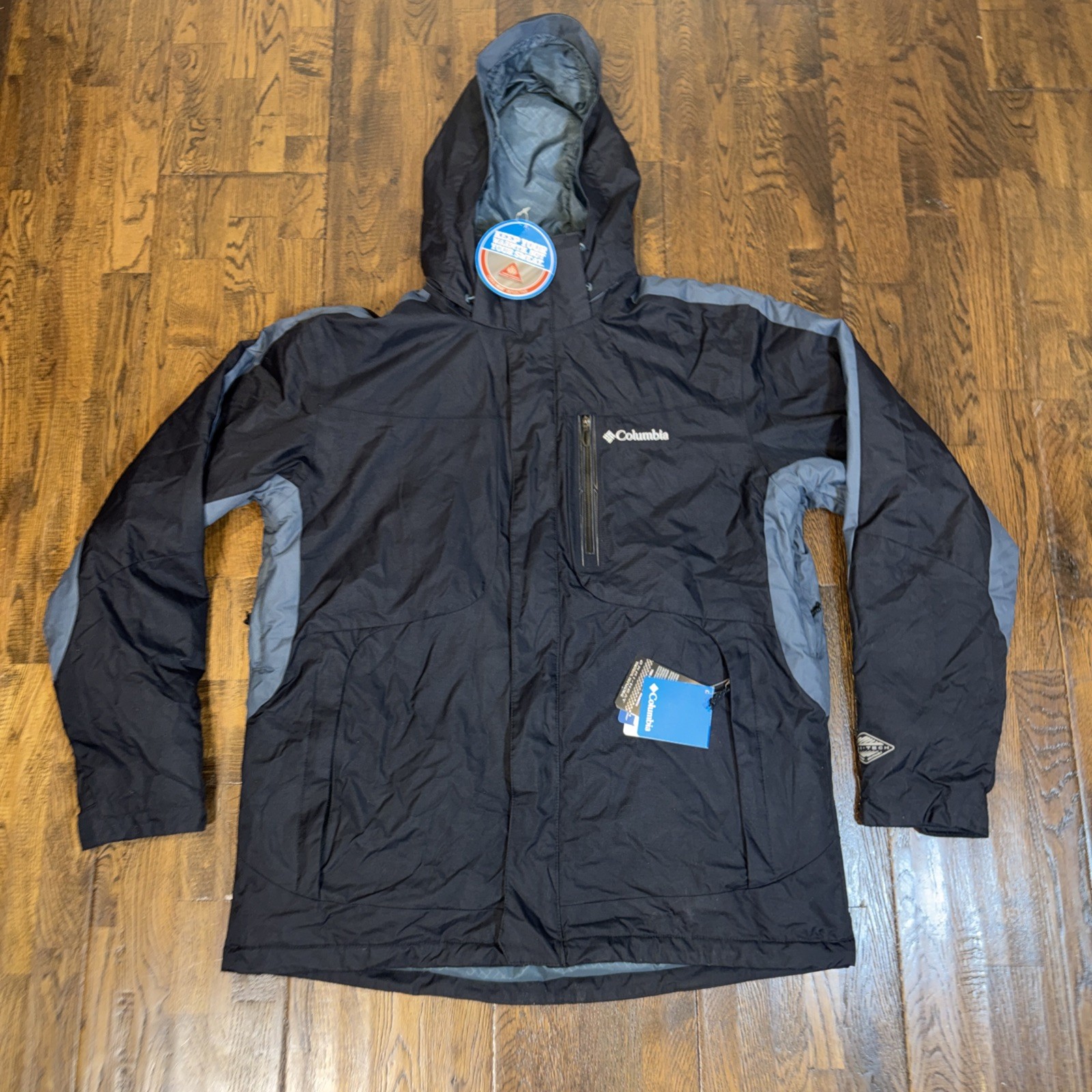 Columbia Men Blancher Mountain Insulated Omni Heat hooded Jacket Waterproof NWT Columbia Men Blancher Mountain Insulated Omni Heat hooded Jacket Waterproof NWT
